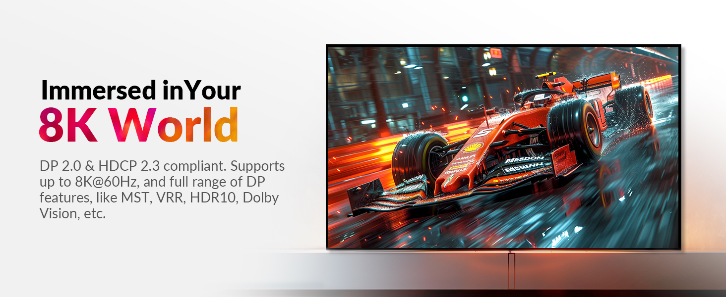 DP HDCP2.3 Compliant KVM