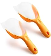 Spring Chef Magnetic Ice Scoop for Freezer Bin - Contoured Translucent Plastic Scoop with Soft Gr...