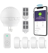 KERUI Wireless Home Security System, WiFi Door Alarm System with Phone APP Alert, 8 Piece Kit: Al...