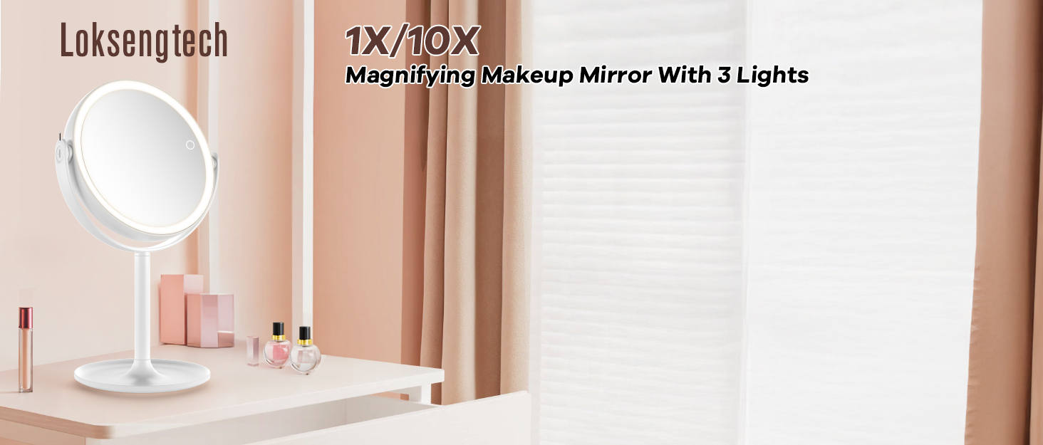 lighted makeup mirror