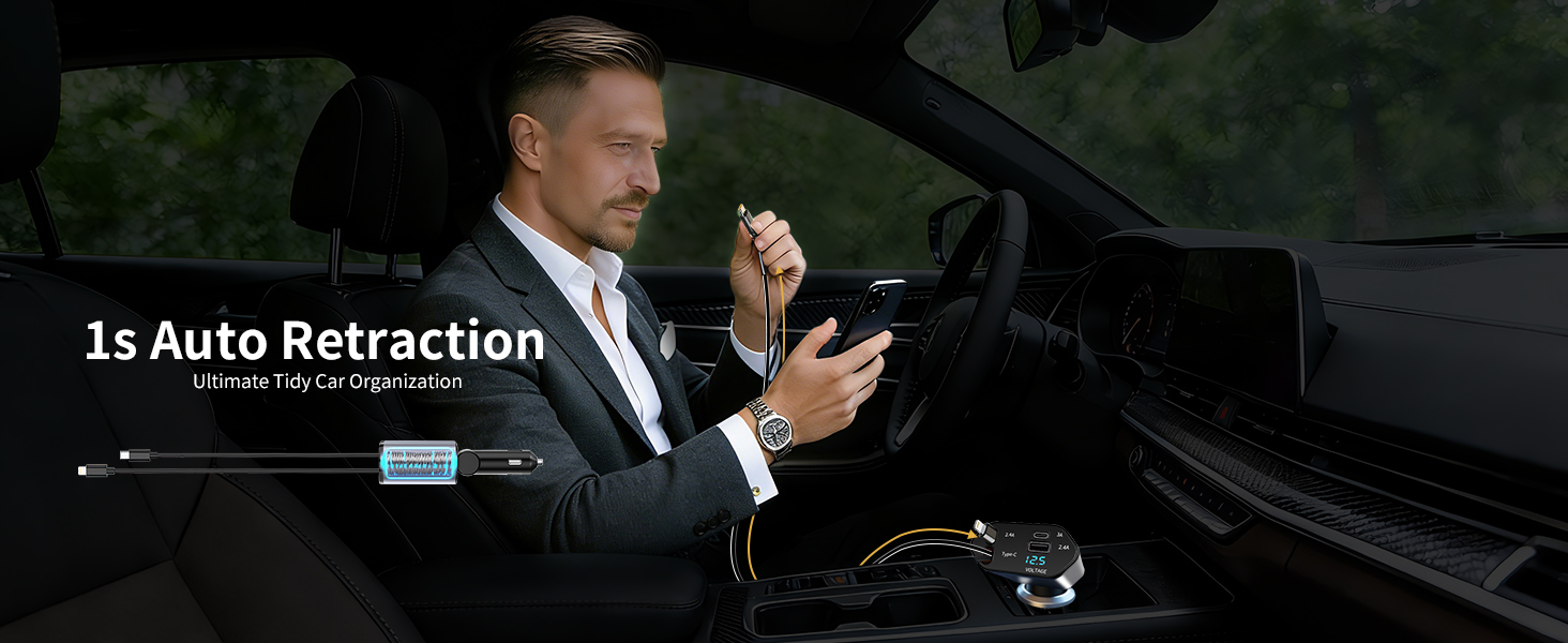 1s Auto Retractable, No More Clutter