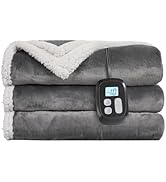 LaffyLo Electric Heated Blanket Throw Size - 62