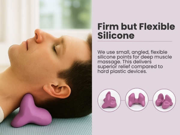 neck massager for pain relief deep tissue stretcher traction trigger point tool cervical device