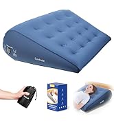 Luxtude Inflatable Wedge Pillow for Sleeping, Travel Wedge Pillow for Back Pain Relief, Knee Leg ...