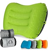 Crisonky Camping Pillow - Inflatable Pillow - Travel Pillows for Backpacking &amp; Airplane, Lumbar S...