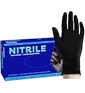 SAFEKO Heavyweight Nitrile Gloves | Black | 5 Mil | Latex Free, Powder Free | SK-1013-NEF-BK