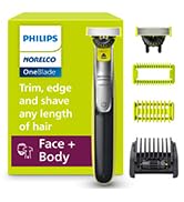 Philips Norelco OneBlade 360 Hybrid Blade for Face + Body, Electric Beard Trimmer, Shaver and Gro...