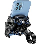 Kaedear Motorcycle Phone Holder, Phone Mount, Air Mount, Vibration Absorbing Mount, Quick Release...