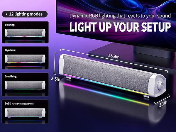 Dynamic RGB lighting that reacts to your sound