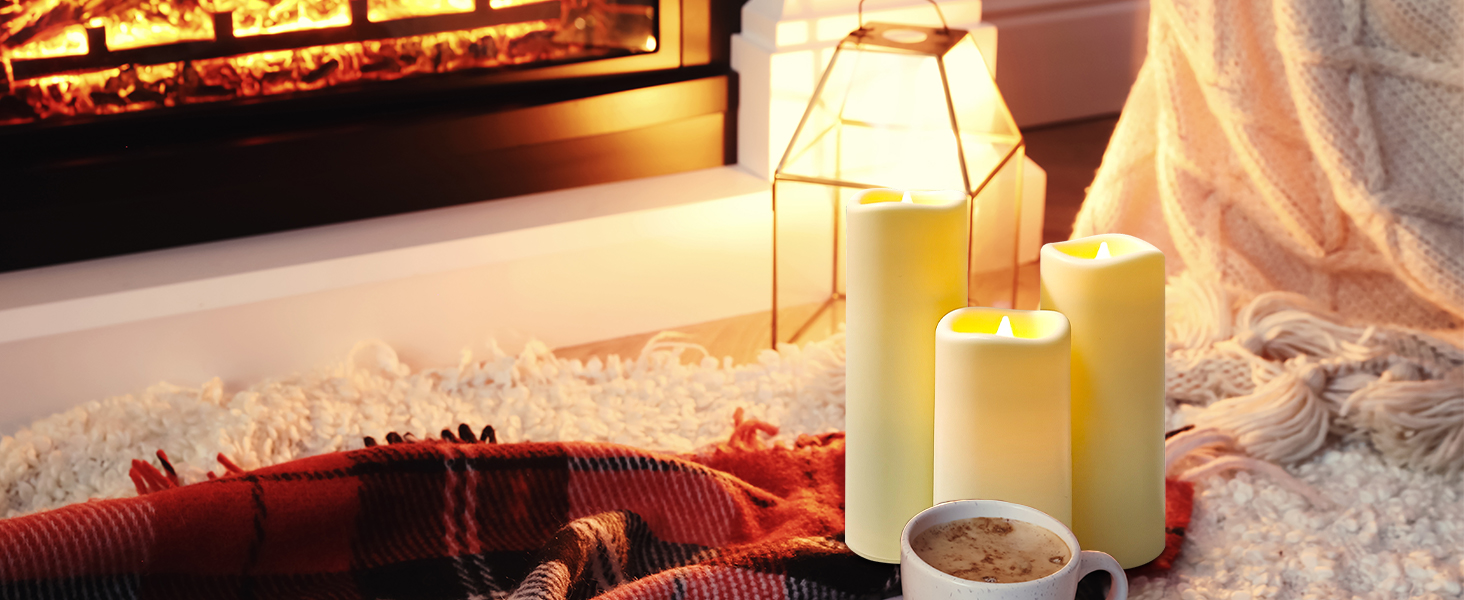 flickering flameless candles