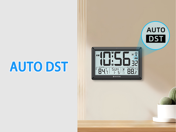 digital clock large display battery operated