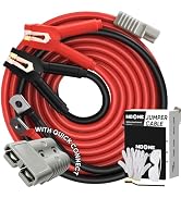 NOONE 2/0 Gauge 30 FT Heavy Duty Jumper Cables - 1500Amp Quick Connect Automotive Booster Jumper ...
