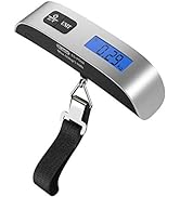 Dr.meter Luggage Scale: Travel Essentials, Backlight LCD Display 110lb/50kg Luggage Weight Scale ...