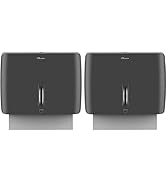 PLUSSEN Bathroom Paper Towel Dispenser Pack of 2 Durable ABS Plastic Easy Installation No Drillin...