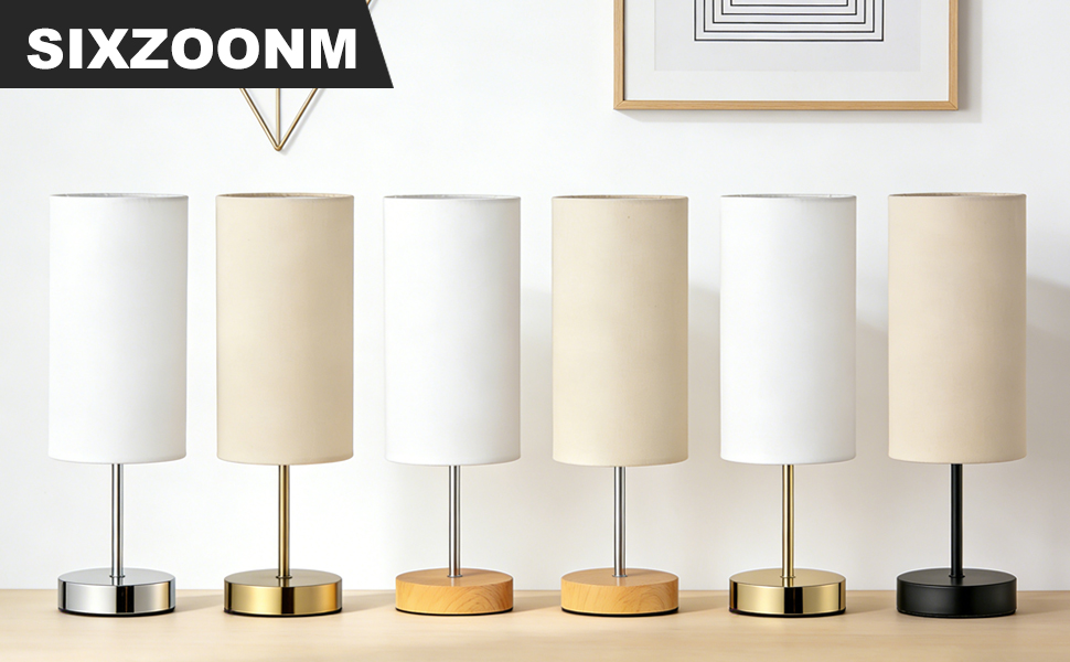 Small Nightstand Table Lamp for Bedroom