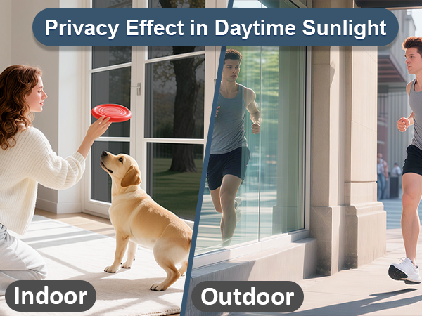 window privacy film one way