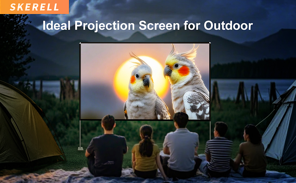Outdoor projection screen