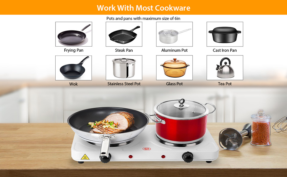 2000W Double Electric Burner