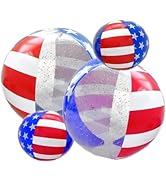 rightlee 4 Pack Inflatable Beach Balls for Kids &amp; Adults, Pool Toys for Summer Party, Water Games...