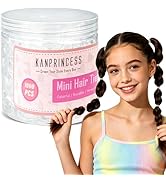 Kanprincess 1000pcs Clear Mini Hair Rubber Bands,Soft Small Hair Ties Bands for Kids Toddlers Gir...