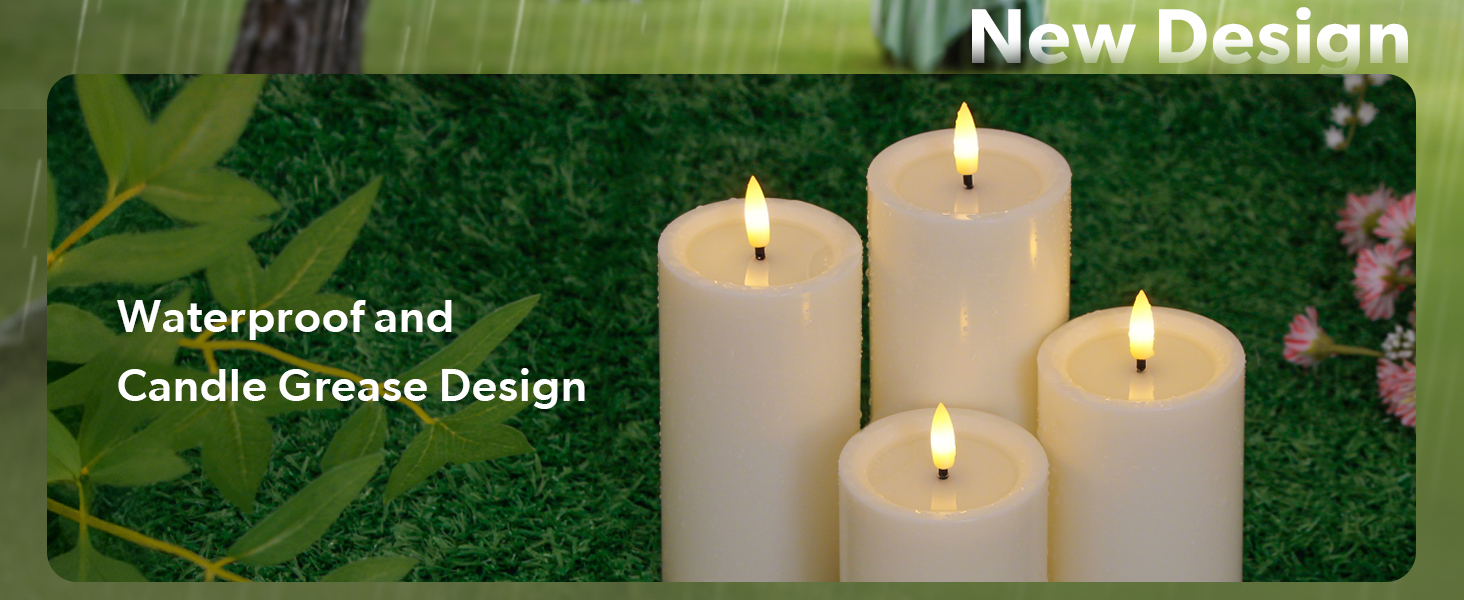 waterproodf flameless candles