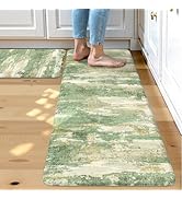 Collive Kitchen Mats Cushioned Anti Fatigue, Modern Abstrac Non Slip Kitchen Floor Mat Waterproof...