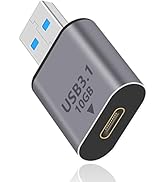 Duttek USB C Female to USB Male Adapter 10Gbps, USB C to USB Adapter 3.1 Gen 2, USB Type c to USB...