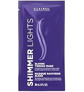 Clairol Professional Shimmer Lights Violet Toning Mask for Neutralizing Brassy Tones with Refresh...