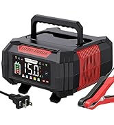 Battery Charger 15A 12V/24V, Smart Trickle Charger &amp; Battery Maintainer for Lead Acid, EFB, AGM, ...