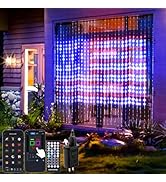 Smart LED Curtain Lights - 16 Million Colors Changing, Smart RGB Curtain String Lights for Backdr...