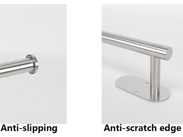 Adhesive towel bar set