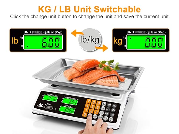 Commercial food scale