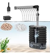 Carefree Fish Aquarium USB Sponge Filter Quiet for 20~60Gal Fish Tank for Saltwater and Freshwate...
