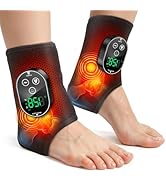 2PCS Cordless Neuropathy Foot Massager, Ankle Massager for Pain Relief, Ankle Heating Pad Plantar...