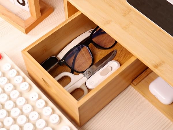 drawer of the monitor stand riser