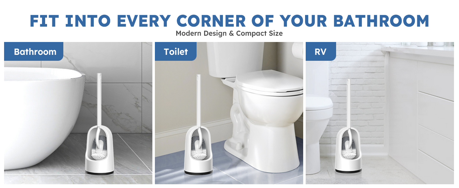 toilet brush and holder set