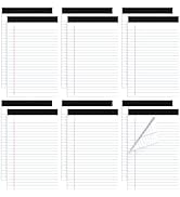 Thboxes 12 Pack Legal Pad 5x8, 360 Sheets Small Note Pad College Ruled Writing Pad Perforated Not...