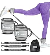 Ankle Resistance Bands with Cuffs, Ankle Bands for Working Out, Glutes Workout Equipment, Butt Ex...