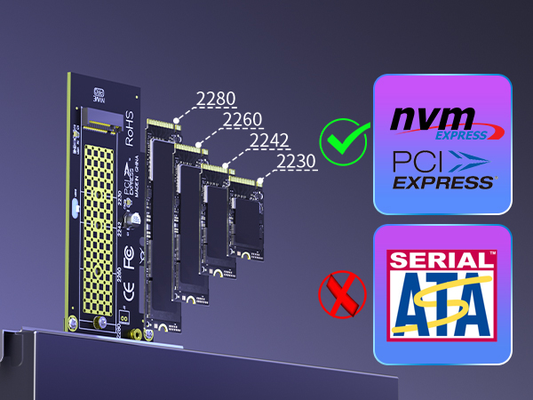 GLOTRENDS PA09-HS M.2 NVMe to PCIe 4.0 X4 Adapter with M.2 Heatsink
