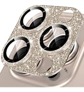 YWXTW for iPhone 16 Pro/iPhone 16 Pro Max Camera Lens Protector, [New Glitter Design] Full Bling ...