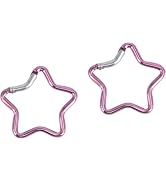 Carabiner Clip, Star Shaped Climbing Buckle, Keyring Hook for Camping Fishing Hiking Traveling Ke...