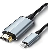 lulaven Lightning to HDMI Adapter • 1080P HD • HDMI Cable for iPhone to TV • Compatible with iPho...