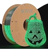 Sovol 3D Printer Luminous Filament, Glow in The Dark PLA 1kg (2.2 lbs) Spool 3D Printing Material...