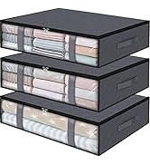 StorageRight Storage Bins Clothes Storage, Foldable Blanket Storage Bags, Under Bed Storage Conta...