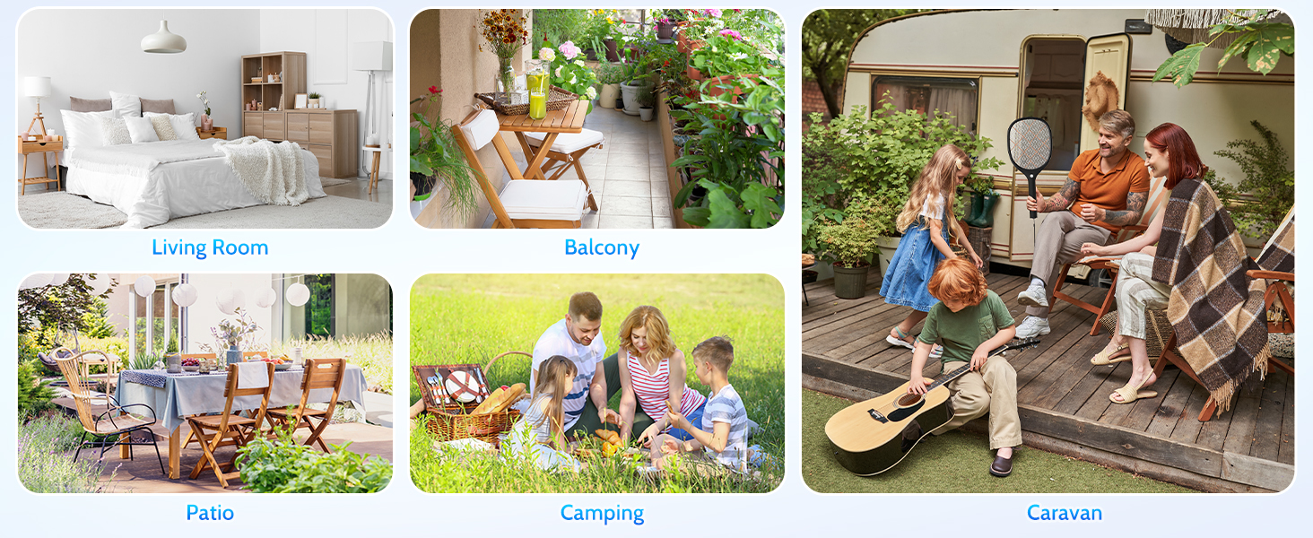 Electric Fly Swatter Bug Zapper Racket