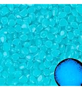 1000PCS Blue Glow in The Dark Stones Luminous Stones Glow in The Dark Rocks for Fish Tank Aquariu...