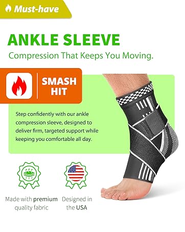 ankle brace foot compression sleeves neuropathy nano socks Plantar Fasciitis Relief