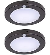 LIT-PaTH LED Flush Mount Ceiling Light, Closet Lighting Fixture with Motion Sensor and Dusk to Da...