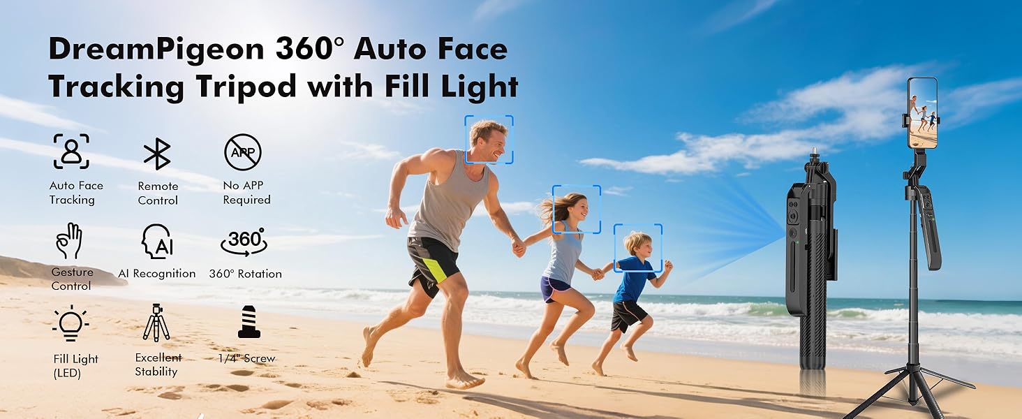 360° Auto Face Tracking Tripod