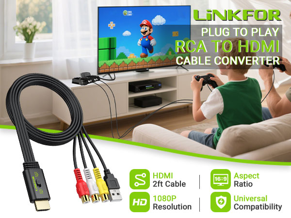 RCA to HDMI Converter